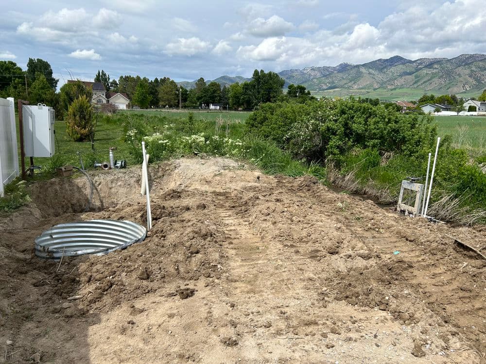 Canal Head Gate and Irrigation Pump Install for North Logan Subdivision